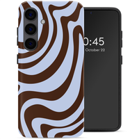 Selencia Vivid Backcover Samsung Galaxy S24 - Dream Swirl Chocolate