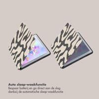 Selencia Vivid tablethoes Apple iPad 6 (2018) 9.7 inch / iPad 5 (2017) 9.7 inch - Art Wave Black