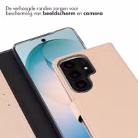 Selencia Echt Leren Bookcase Samsung Galaxy S26 Ultra - Dusty Pink