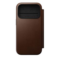 Nomad Modern Leather FolioBookcase Apple iPhone 17 Pro - Bruin