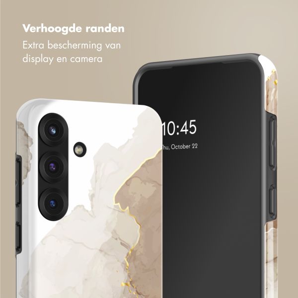 Selencia Vivid Backcover Samsung Galaxy S25 - Marble Light Brown