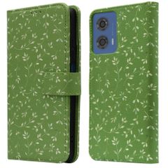 imoshion Design Bookcase Motorola Moto G04 / G24 - Green Flowers