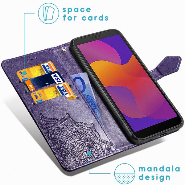imoshion Mandala Bookcase Huawei Y5p - Paars