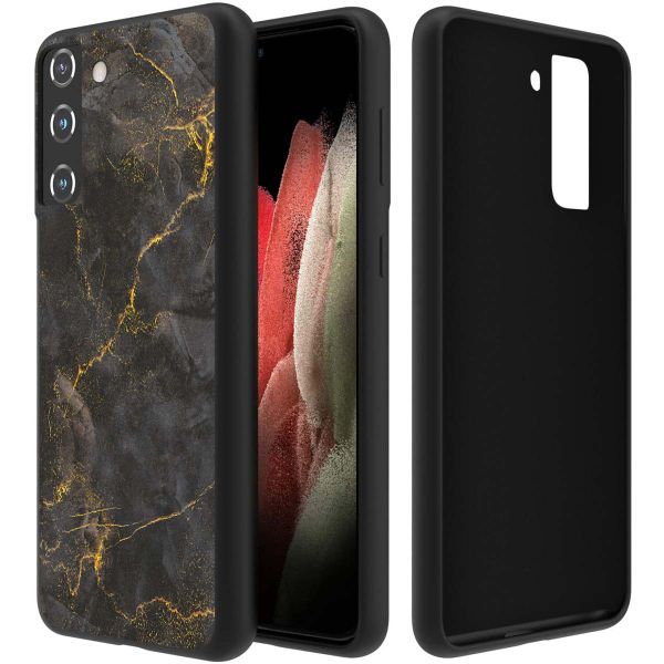 imoshion Design hoesje Samsung Galaxy S21 FE - Black Marble