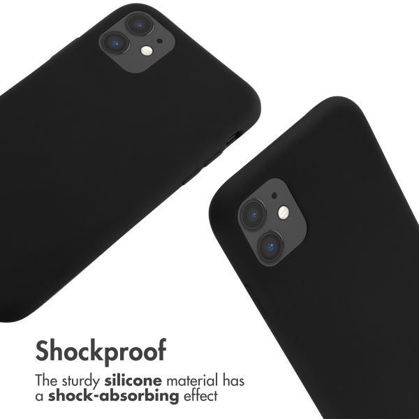 imoshion Silicone Case with Strap Apple iPhone 11 - Black