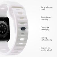 imoshion Active Sport siliconenbandje Apple Watch Series 1 t/m 9 / SE (38/40/41 mm) | Series 10 (42 mm) - Wit