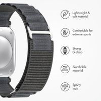 Accezz Nylon Alpine Band Apple Watch | 44/45/46/49 mm - Dark Grey