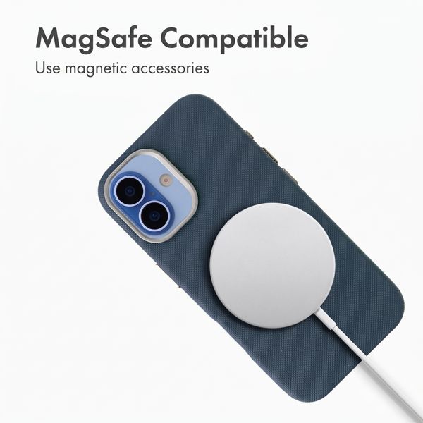 Accezz Mesh Back Cover with MagSafe Apple iPhone 16 - Dark Blue