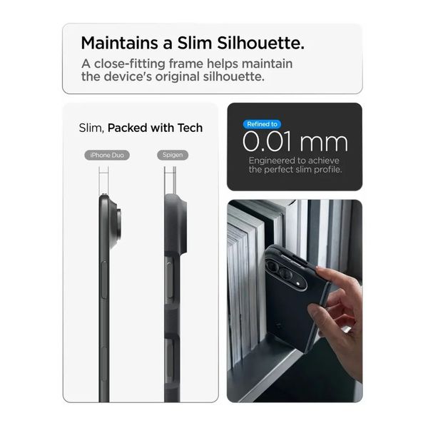Spigen Nano Pop MagFit Backcover Apple iPhone Duo - Black Sesame