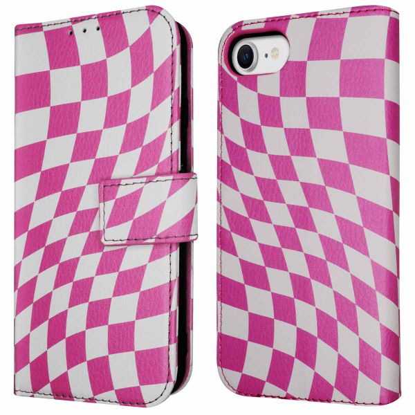 imoshion Design Bookcase Apple iPhone SE (2022 / 2020) / 8 / 7 / 6(s) - Retro Pink