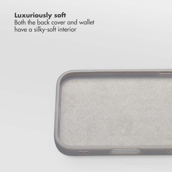 Selencia Olyn Detachable Bookcase with MagSafe Apple iPhone 16 Pro - Grey