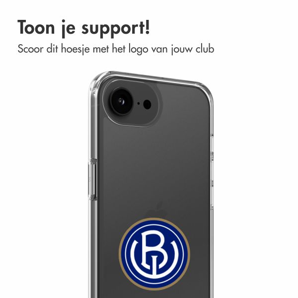 Clear Backcover Apple iPhone 16e - ASV Blauw-Wit
