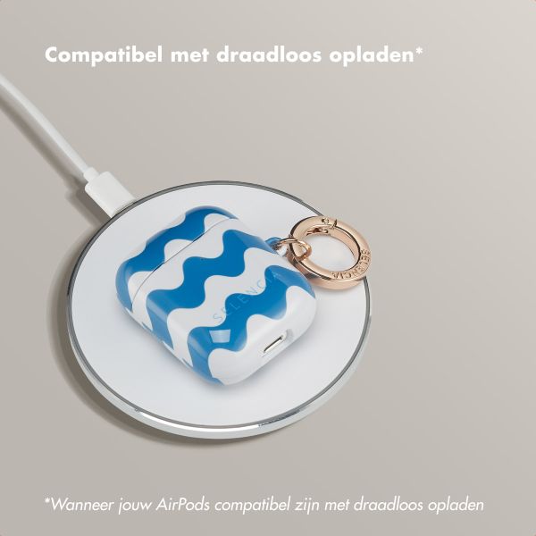 Selencia Vivid Case Apple AirPods 1 / 2 - Wave Vibes Classic Blue