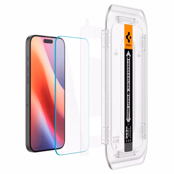 Spigen GLAStR EZ Fit Screenprotector + Applicator 2-pack Apple iPhone 16 Pro Max
