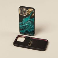 Burga Elite Gold Backcover iPhone 14 - Emerald Pool