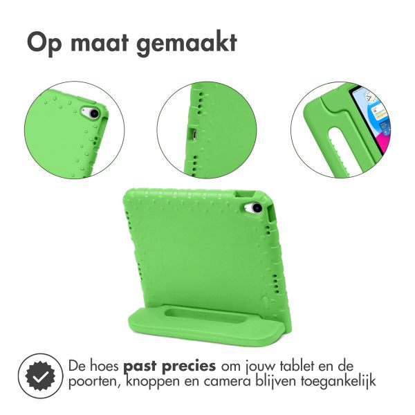 imoshion Kidsproof Backcover met handvat iPad 11 (2025) 11 inch / iPad 10 (2022) 10.9 inch - Groen