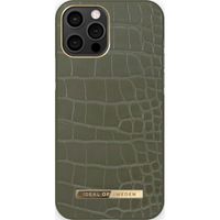 iDeal of Sweden Atelier Backcover iPhone 12 Pro Max - Khaki Croco