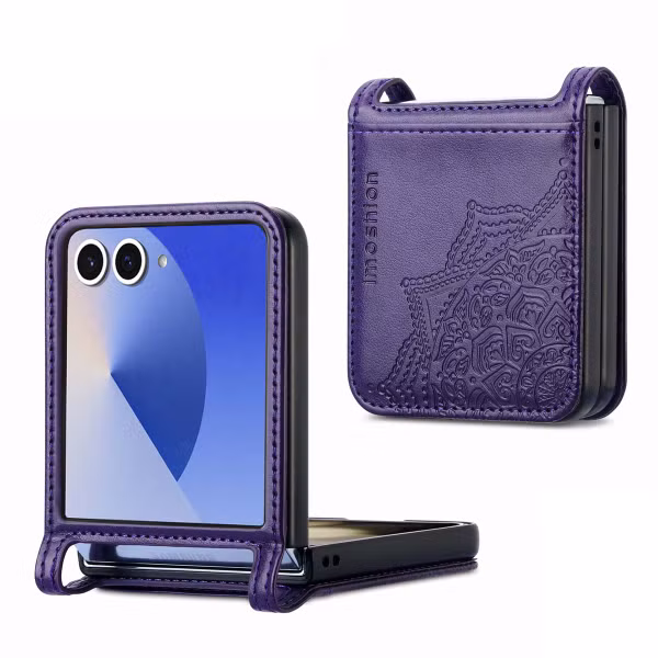 imoshion Mandala Bookcase Samsung Galaxy Z Flip 7 - Paars