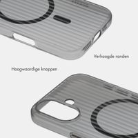 Accezz Lite Backcover met MagSafe | Fluted | Apple iPhone 16 - Zwart