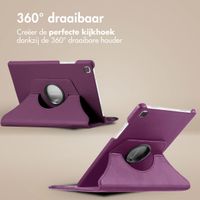 imoshion 360° draaibare Bookcase Samsung Galaxy Tab S6 Lite / Tab S6 Lite (2022) / Tab S6 Lite (2024) - Paars