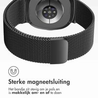 imoshion Milanees magnetisch bandje Samsung Galaxy Watch 8 (40/44mm) / Classic (46mm) - Zwart