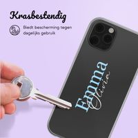 Gepersonaliseerd hoesje met naam iPhone 12 (Pro) - Transparant