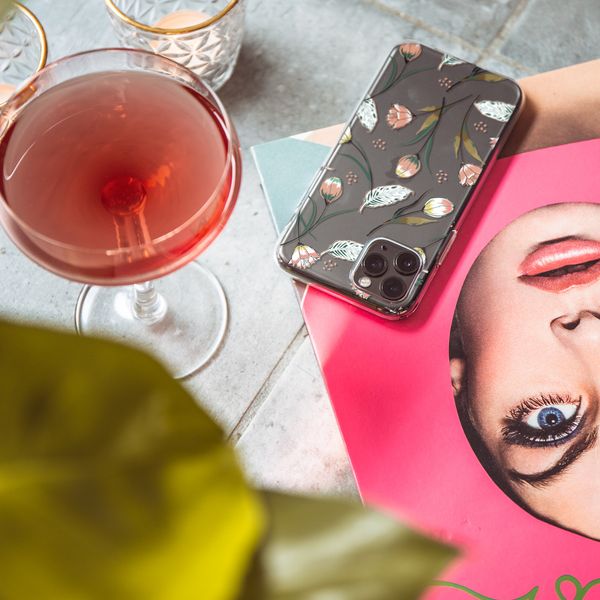 imoshion Design hoesje Samsung Galaxy A20e - Bloem - Roze / Groen