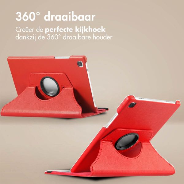 imoshion 360° draaibare Bookcase Samsung Galaxy Tab S6 Lite (2020/2022/2024) - Rood