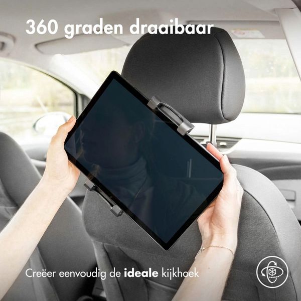 imoshion Tablethouder auto - Verstelbaar - Hoofdsteun - Zwart
