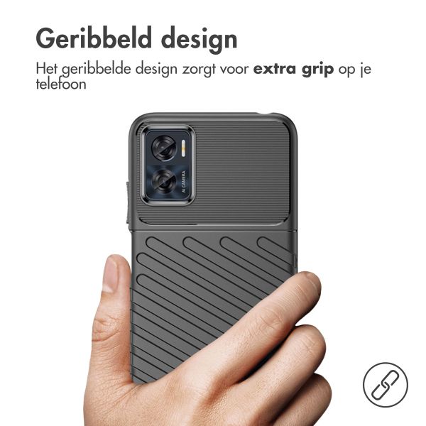 imoshion Thunder Backcover Motorola Moto E22 - Zwart