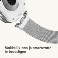 imoshion Milanees magnetisch bandje Samsung Galaxy Watch 9 (40/44mm) / Watch 8 (40/44mm) / Classic (46mm) - Zilver