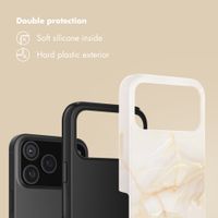 Selencia Vivid Back Cover Apple iPhone 17 Pro Max - Golden Beige Marble