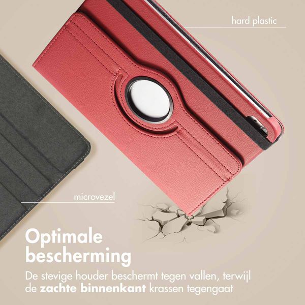 imoshion 360° draaibare Bookcase Apple iPad 11 (2025) 11 inch A16 / iPad 10 (2022) 10.9 inch - Donkerrood