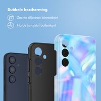 Selencia Vivid Tough Backcover Samsung Galaxy A35 - Holographic Blue Dream