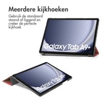 imoshion Trifold Bookcase Samsung Galaxy Tab A9 Plus - Rood