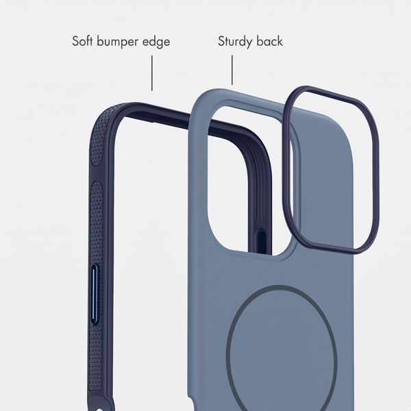 imoshion Colour Back Cover with Thin MagSafe Ring Apple iPhone 16 Pro - Dark Blue