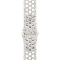 Apple Nike Sport Band Apple Watch Series 1 t/m 11 / SE / Ultra (44/45/46/49 mm) - Maat S/M - Pure Platinum