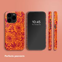 Selencia Vivid Backcover met MagSafe Apple iPhone 15 Pro - Tropical Vibes Apricot