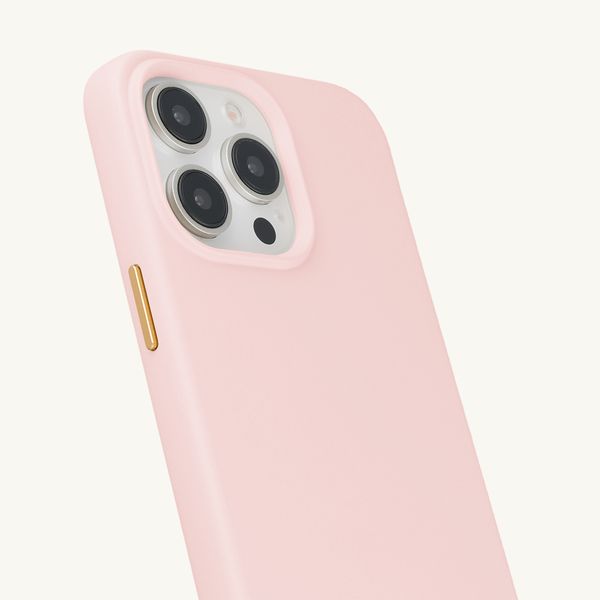 Selencia Rivièra MagSafe Backcover met afneembare haakjes Apple iPhone 15 Pro Max - Sorbet Pink