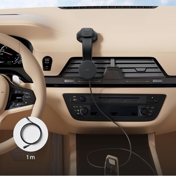 Belkin Magnetische Qi2 Telefoonhouder - Auto lader met adapter 27W - Dashboard / Ventilatierooster