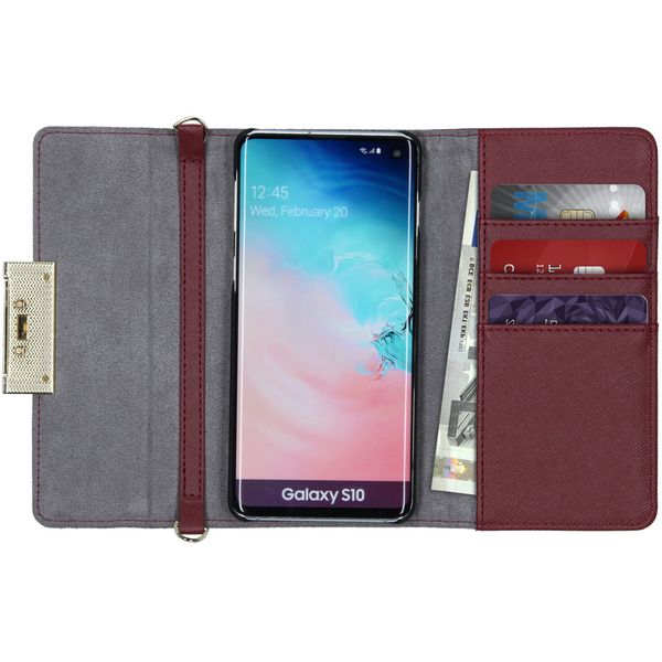 iDeal of Sweden Kensington Clutch Samsung Galaxy S10 - Rood