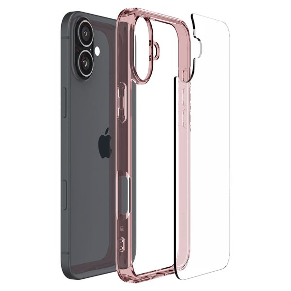 Spigen Ultra Hybrid Backcover iPhone 16 - Rose Crystal