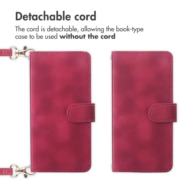 imoshion Bookcase with Strap Apple iPhone 15 - Red