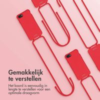 imoshion Color Backcover met afneembaar koord iPhone SE (2022 / 2020) / 8 / 7 - Rood