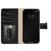 iDeal of Sweden Magnet Wallet+ Bookcase Apple iPhone 16 - Black Croco