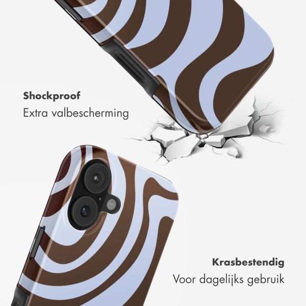 Selencia Vivid Backcover met MagSafe Apple iPhone 16 - Dream Swirl Chocolate