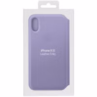 Apple Leather Folio Bookcase Apple iPhone X / Xs - Lila