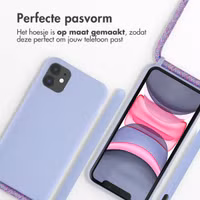 imoshion Siliconen hoesje met koord Apple iPhone 11 - Paars