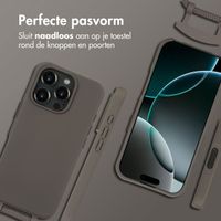 imoshion Color Backcover met afneembaar koord MagSafe Apple iPhone 16 Pro Max - Black Coffee