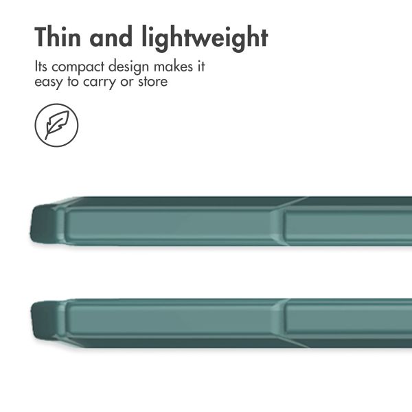 imoshion Trifold Hard Case Book Cover Apple iPad Air 11 inch (2026) M4 / (2025) M3 / (2024) M2 / Air 5 (2022) / Air 4 (2020) - Green